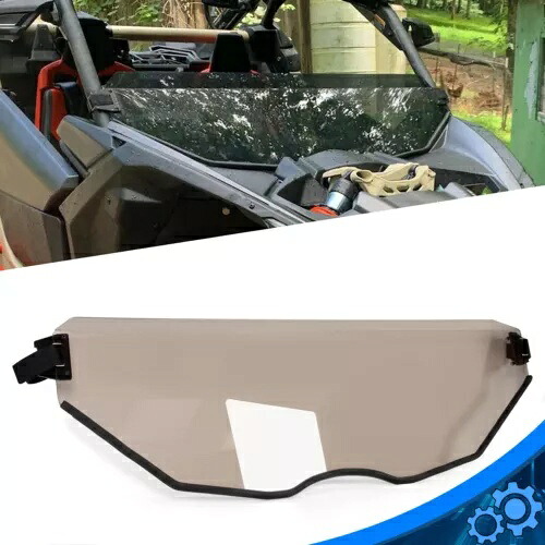 ハーフフロントフロントガラスフロントガラス Can Am マーベリック X3 ターボ R MAX 2017-23 UTV Half Front Windshield Windscreen For Can Am Maverick X3 Turbo R MAX 2017-23 UTV 【並行輸入品】