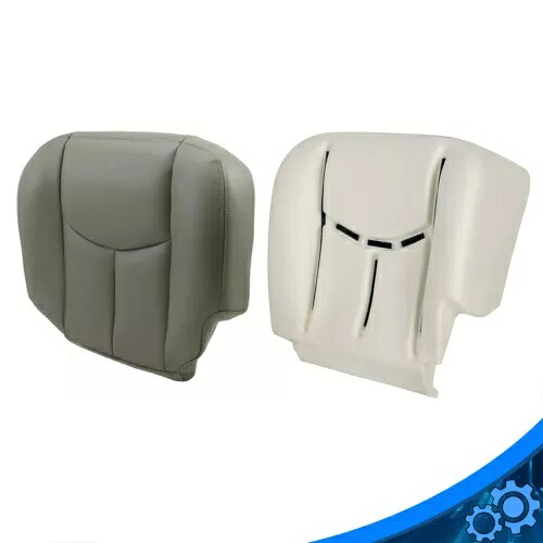 運転席ボトムシートカバー & フォームクッション シボレー シルバラード 2003-2007 ライトグレー Driver Bottom Seat Cover & Foam Cushion For Chevy Silverado 2003-2007 Light Gray 【並行輸入品】