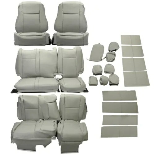 フロント&リアフルセットシートカバー トヨタ ハイランダー LE ハイブリッド 2014-2019 グレー Front & Rear Full Set Seat Covers For Toyota Highlander LE Hybrid 2014-2019 Gray 【並行輸入品】