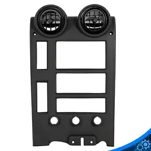ダッシュラジオベゼルインテリアトリム エアベント付き ブラック ハマー H2 2005-2007用 Dash Radio Bezel Interior Trim W/Air Vent Black For Hummer H2 2005-2007 【並行輸入品】