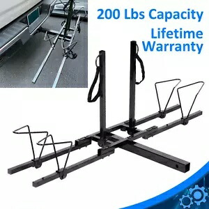 新しい 2 バイク自転車キャリア ヒッチ レシーバー 2 フィート高耐久マウント ラック トラック SUV New 2 Bike Bicycle Carrier Hitch Receiver 2' Heavy Duty Mount Rack Truck SUV 【並行輸入品】
