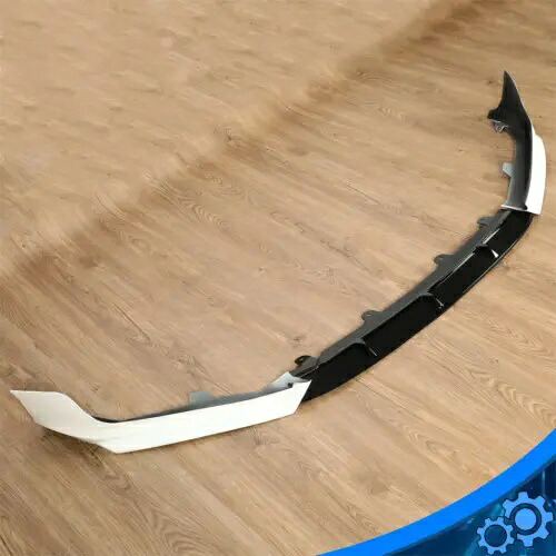 黒 + 白フロントバンパーリップスポイラースプリッターホンダアコード 2018 2019 2020 Black+White Front Bumper Lip Spoiler Splitter For Honda Accord 2018 2019 2020 【並行輸入品】