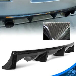 リアバンパーディフューザースポイラーカーボンファイバースタイル 03-08 日産 350z Rear Bumper Diffuser Spoiler Carbon Fiber Style For 03-08 Nissan 350z 【並行輸入品】