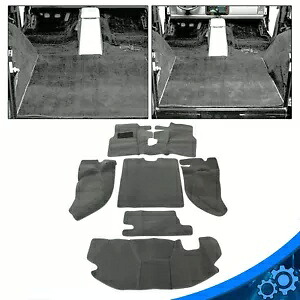新しい TJ ジープラングラー 1997-2006 フルセットカーペットキットフロアマットグレー 6 ピース New For TJ Jeep Wrangler 1997-2006 Full Set Carpet Kit Floor Mat GRAY 6 Piece 【並行輸入品】