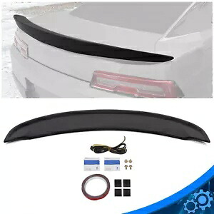 14-15 シボレー カマロ フラッシュ マウント Z28 スタイル ハイ リア ウイング トランク スポイラーに適合 Fits 14-15 Chevy Camaro Flush Mount Z28 Style High Rear Wing Trunk Spoiler 【並行輸入品】