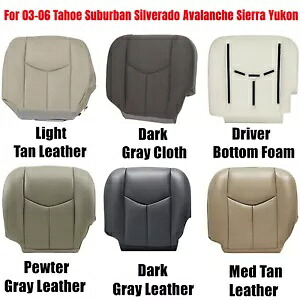 03-06 シボレー タホ サバーバン ドライバー用 レザー シート カバー & フォーム クッションを交換します。 For 03-06 Chevy Tahoe Suburban Driver Replace Leather Seat Cover & Foam Cushion 【並行輸入品】