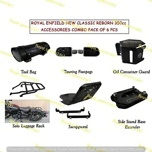 エンフィールド 6 個アクセサリーコンボ New Classic Reborn 350cc に適合 Fit for Enfield 6 Pcs Accessories Combo For New Classic Reborn 350cc 【並行輸入品】