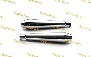 エンフィールドインターセプター GT 650 TE 101 クロームエキゾーストマフラーサイレンサーに適合。 Fit For Enfield Interceptor GT 650 TE 101 Chrome Exhaust Muffler Silencer 【並行輸入品】 84,095円