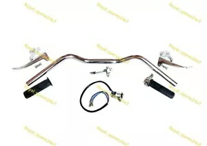エンフィールド BSA トライアンフ初期モデル 7/8 ハンドルバーグリップレバーホーンアセンブリに適合 Fit For Enfield BSA Triumph Early Model 7/8 Handlebar Grip Lever Horn Assembly 【並行輸入品】