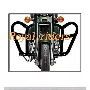 エンジン クラッシュ バー レッグ ガード ブラック エンフィールド クラシック スタンダード エレクトラに適合 Engine Crash Bar Leg Guard Black Fit For Enfield Classic Standard Electra 【並行輸入品】