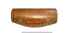 インディアンチーフモーターサイクル用フロントフォークレザー刻印ツールバッグ タンカラースタッド FRONT FORK LEATHER ENGRAVED TOOL BAG FOR INDIAN CHIEF MOTORCYCLE TAN COLOR STUDS 【並行輸入品】