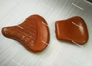 エンフィールドクラシック 500cc バイクフロント & リアシートタンカラーに適合 Fit For Enfield Classic 500cc Bike Front & Rear Seat Tan Color 【並行輸入品】