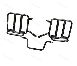 エンフィールドハンター 350 パニア取付セットアセンブリブラックに適合 Fit For Enfield Hunter 350 Pannier Mounting Set Assembly Black 【並行輸入品】