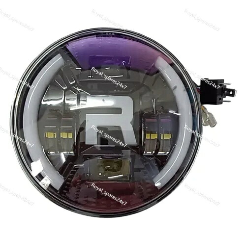 エンフィールド R サインヘッドライト LED ライト GT & インターセプター 650cc に適合 Fit For Enfield R Sign Headlight Led Light Gt & Interceptor 650cc 【並行輸入品】