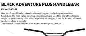 エンフィールドブラックアドベンチャープラスハンドルバーヒマラヤンに適合 Fit For Enfield Black Adventure Plus Handlebar Himalayan 【並行輸入品】