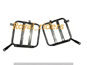 エンフィールド ニュークラシック リボーン 350cc サイドサドルバッグ ステイブラックに適合 Fit For Enfield New Classic Reborn 350cc Side Saddle Bag Stay Black 【並行輸入品】