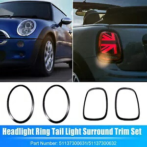 1 セットヘッドライトリングテールライトサラウンドトリム MINI COOPER F55 2014-2019 用 1 Set Headlight Ring Tail Light Surround Trim for MINI COOPER F55 2014-2019 【並行輸入品】