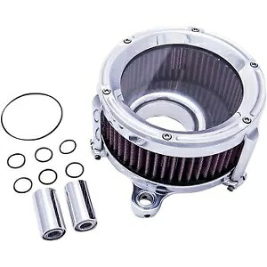 Trask クロム アサルト チャージ ハイフロー クリーナー キット ツインカム用 Trask Chrome Assault Charge High-Flow Cleaner Kit for Twin Cam 【並行輸入品】