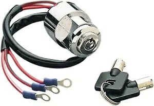 クローム カスタム ラウンド キー イグニッション スイッチ 3 ポジション ハーレー スポーツスター DS-272112 Chrome Custom Round Key Ignition Switch 3 Position fr Harley Sportster DS-272112 【並行輸入品】