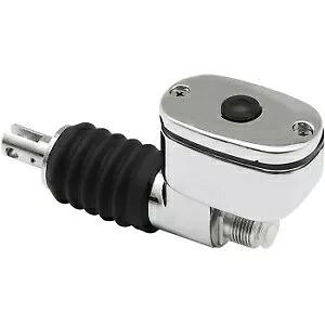 Drag Specialty 7805-3043 ハーレー用クローム リア ブレーキ マスター シリンダー Drag Specialties 7805-3043 Chrome Rear Brake Master Cylinder for Harley 【並行輸入品】