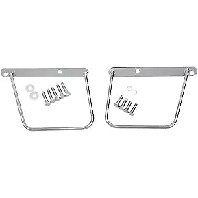 Drag Specialty DS-110846 クローム サドルバッグ サポート ブラケット 84-99 ソフテイル用 Drag Specialties DS-110846 Chrome Saddlebag Support Brackets for 84-99 Softail 【並行輸入品】
