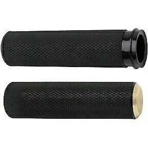 Arlen Ness 07-334 ハーレーエレクトロニック TBW 用真鍮融合ローレットハンドグリップ Arlen Ness 07-334 Brass Fusion Knurled Hand Grips for Harley Electronic TBW 【並行輸入品】