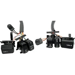 Drag Specialty 0616-0054 ブラック スイッチ キット 96-13 ビッグ ツイン & スポーツスター用 Drag Specialties 0616-0054 Black Switch Kit for 96-13 Big Twin & Sportster 【並行輸入品】