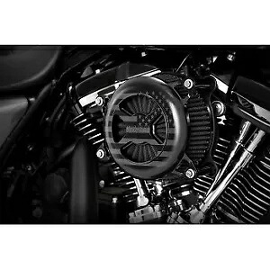 VANCE&HINES M8用 ブラックフリーダムアメリカ USフラッグ エアクリーナー 42045FG VO2 VANCE & HINES 42045FG VO2 Black Freedom America US Flag Air Cleaner for M8 【並行輸入品】