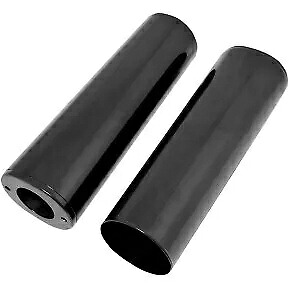 Drag Specialty 0411-0046 ブラック +4 インチ フォーク スライダー カバー - スムース Drag Specialties 0411-0046 Black +4\