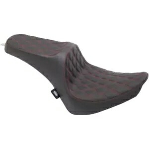 ドラッグスペシャリティーズ 0802-1361 プレデターIII シート レッド ダブルダイヤモンドステッチ Drag Specialties 0802-1361 Predator III Seat Red Double Diamond Stitch 【並行輸入品】