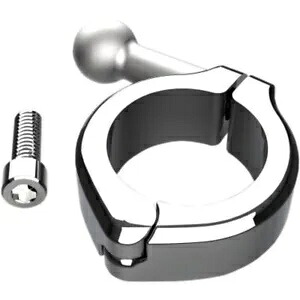 Ciro 50130 クローム 1-1/4インチ 1.25インチ ハンドルバークランプ ボールマウント オートバイ バイク用 Ciro 50130 Chrome 1-1/4\