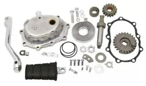 ポリッシュキックスタート キックスタートキット ハーレービッグツイン 4スピードショベルヘッド 66-84用 Polished Kick Start Kickstart Kit for Harley Big Twin 4-Speed Shovelhead 66-84 【並行輸入品】