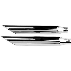 Khrome Werks 202350 クローム スラッシュカット マフラー ハーレー FXST / ロッカー 07-17用 Khrome Werks 202350 Chrome Slash Cut Mufflers for Harley FXST / Rocker 07-17 【並行輸入品】