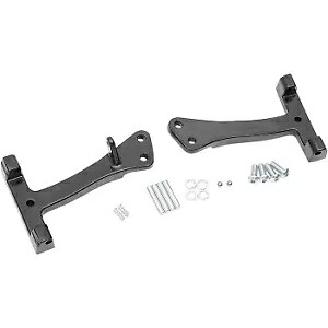 Drag Specialtys ブラック パッセンジャー フロアボード マウント キット ハーレー FXD 06-17用 Drag Specialties Black Passenger Floorboard Mount Kit for Harley FXD 06-17 【並行輸入品】