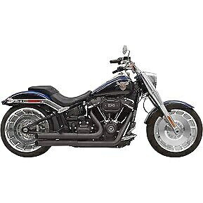 Bassani ブラック ターンアウト プロストリート エキゾースト システム 18-20 FXFB/FLFB/FXDRS 用 Bassani Black Turn-out Pro-Street Exhaust System for 18-20 FXFB/FLFB/FXDRS 【並行輸入品】