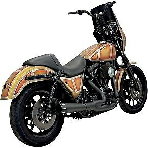 Bassani ブラック ショート ロード レイジ 2:1 エキゾースト システム 84-00 FXR フロアボードなし Bassani Black Short Road Rage 2:1 Exhaust System for 84-00 FXR w/o Floorboards 【並行輸入品】