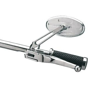 ドラッグスペシャリティーズ アレンネス クローム ステルス II ブルー ミラー ハーレー用 (各SOLD) Drag Specialties Arlen Ness Chrome Stealth II Blue Mirror for Harley (SOLD EACH) 【並行輸入品】