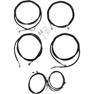 LA CHOPPERS LA-8054KT3-13B 12 ～ 14 インチ エイプ用の完全なプラグアンドプレイ ケーブル キット LA CHOPPERS LA-8054KT3-13B Complete Plug-and-Play Cable Kit for 12-14\