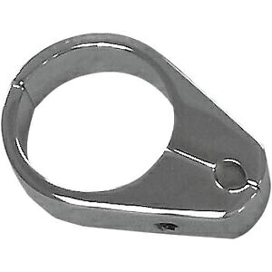 DRAG SPECIALTIES 0658-0034 1-1/4 インチ バー用クローム スロットルまたはアイドル ケーブル クランプ DRAG SPECIALTIES 0658-0034 Chrome Throttle or Idle Cable Clamp for 1-1/4\