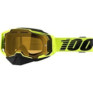 100% Armega スノー ゴーグル ニュークリア シトラス イエロー レンズ、寒冷地スポーツ用 100% Armega Snow Goggles Nuclear Citrus Yellow Lens for Cold Weather Sports 【並行輸入品】