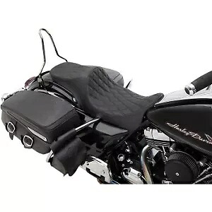 ドラッグ スペシャリティーズ シート プレデター III 2-アップ ダブル ダイヤモンド ハーレー ツーリング 08-21用 Drag Specialties Seat Predator III 2-Up Double Diamond for Harley Touring 08-21 【並行輸入品】