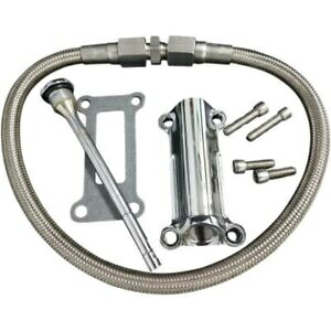 Drag Specialty クローム エンジン オイル スパウト キット ハーレー 93-98 FLHT/FLHR/FLTR Drag Specialties Chrome Engine Oil Spout Kit Harley 93-98 FLHT/FLHR/FLTR 【並行輸入品】