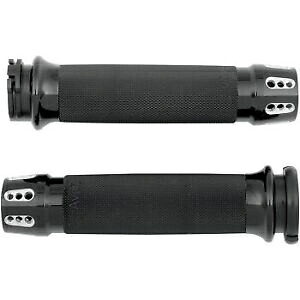 AVON GRIPS CC-86-ANO-GAT ケーブルオプスロットル用ブラックガトリンカスタムグリップ AVON GRIPS CC-86-ANO-GAT Black Gatlin Custom Grips for Cable Op Throttle 【並行輸入品】