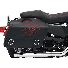 Saddlemen Flames Highwayman タトゥー サドルバッグ セット オートバイ用 Saddlemen Flames Highwayman Tattoo Saddlebags Set for Motorcycles 【並行輸入品】