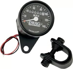 ドラッグスペシャリティーズ 2210-0249 ミニ機械式スピードメーター 12mm 2:1 比率 ブラックフェイス Drag Specialties 2210-0249 Mini Mechanical Speedometer 12mm 2:1 Ratio Black Face 【並行輸入品】