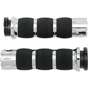 AVON AIR-90-RIV ハーレーケーブル Op 用クロームライバルエアクッションハンドグリップ AVON AIR-90-RIV Chrome Rival Air Cushioned Hand Grips for Harley Cable Op 【並行輸入品】 42,240円