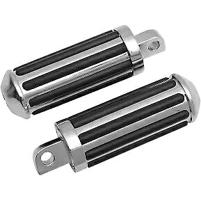Drag Specialty DS-253696 クロームレールフットペグ - ハーレーオスマウント Drag Specialties DS-253696 Chrome Rail Foot Pegs - Harley Male Mount 【並行輸入品】