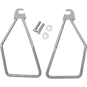 Drag Specialty DS-110848 クローム サドルバッグ マウント キット FXST & FLST 84-99 用 Drag Specialties DS-110848 Chrome Saddlebag Mount Kit for FXST & FLST 84-99 【並行輸入品】