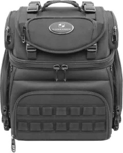 Saddlemen タクティカル シーシーバー バックレスト バッグ BR1800 オートバイ荷物ユニバーサル Saddlemen Tactical Sissy Bar Back Rest Bag BR1800 Motorcycle Luggage Universal 【並行輸入品】