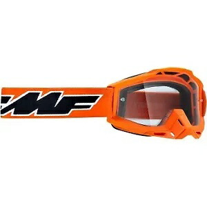 FMF Powerbomb OTG ゴーグル オレンジ クリアレンズ付き ATV UTV オフロード モトクロス ライディング FMF Powerbomb OTG Goggles Orange w/Clear Lens ATV UTV Offroad Motocross Riding 【並行輸入品】